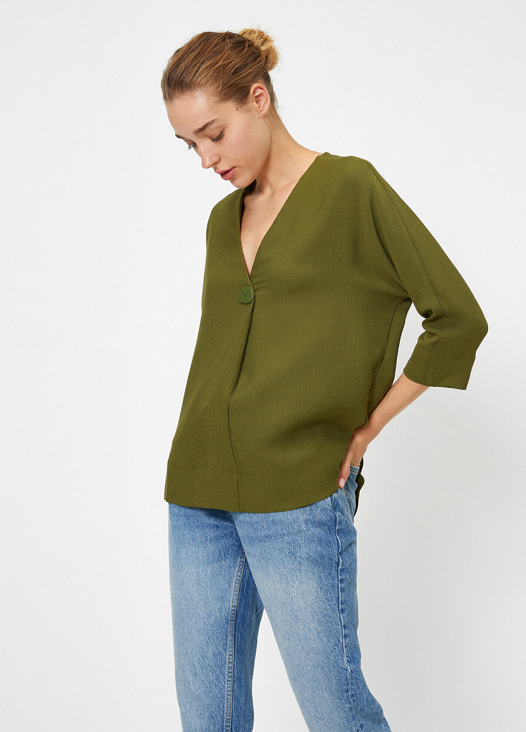 Хаки блуза KOTON