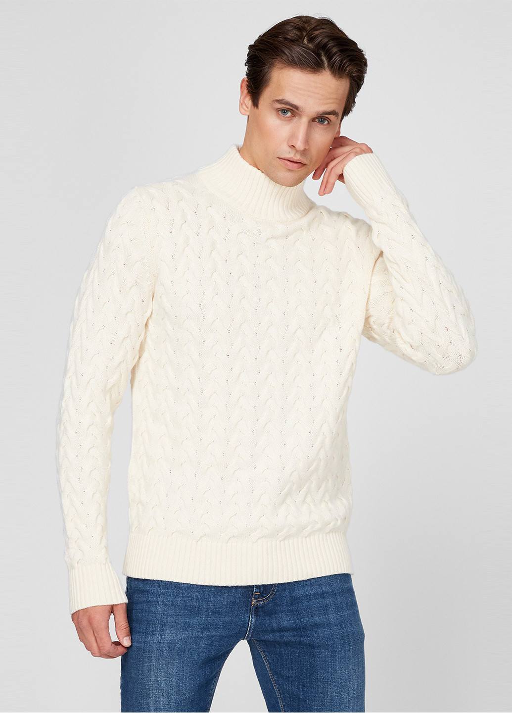 Белый зимний свитер Tommy Hilfiger