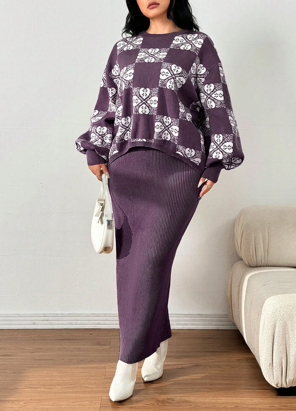 Костюм (джемпер, юбка) SHEIN (341894034)