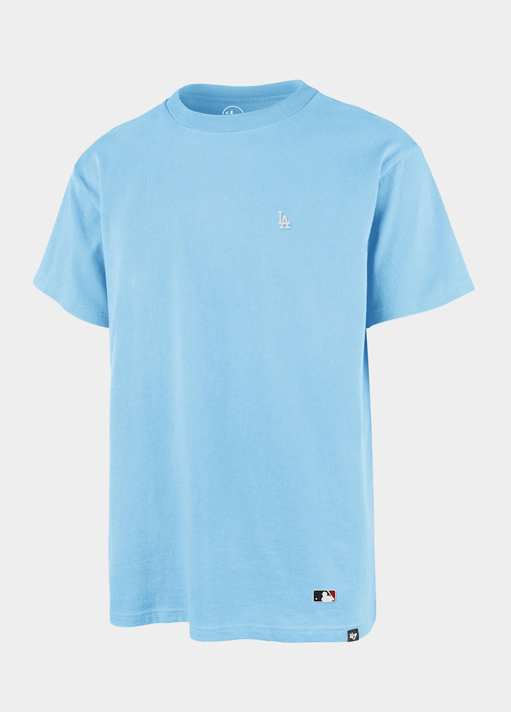 Голубая футболка 47 Brand LOS ANGELES DODGERS BASE RUNNE