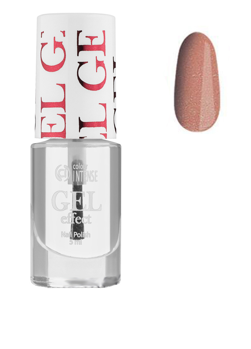 Лак для ногтей Gel Effect №014 (розовая бронза), 5 мл Colour Intense (153209598)