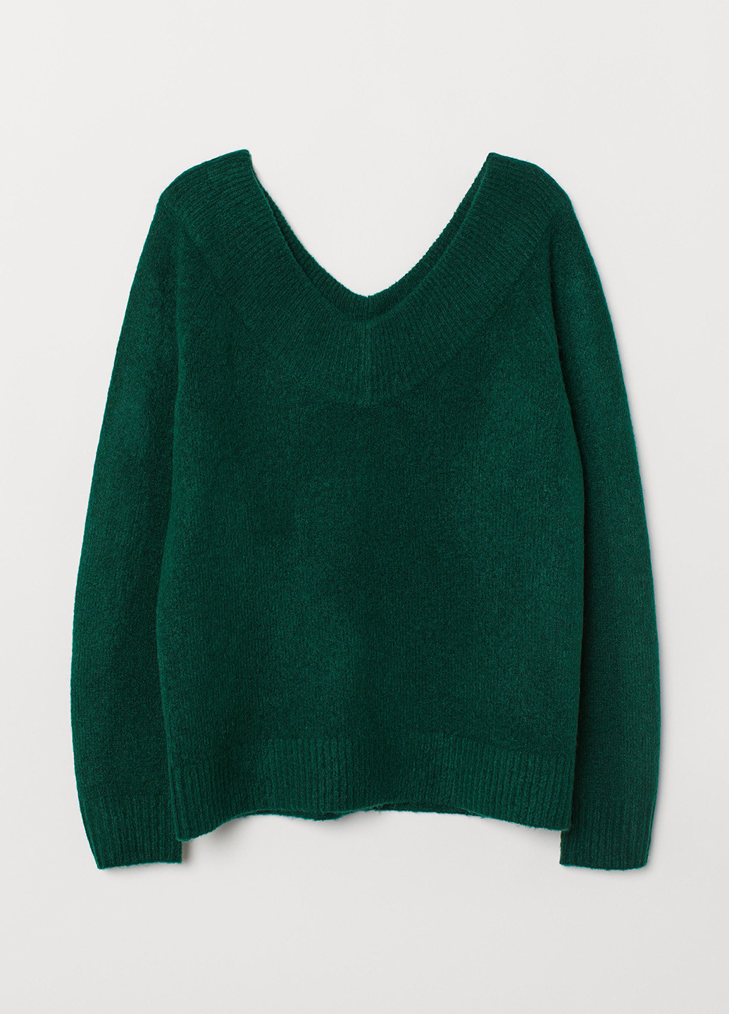 Темно-зеленый зимний пуловер пуловер H&M