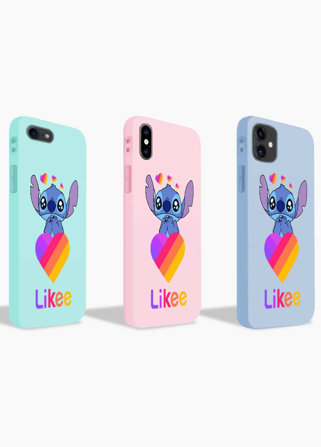 Чехол силиконовый Apple Iphone 8 plus Стич Лайк (Stitch Likee) (6154-1596) MobiPrint (219538829)