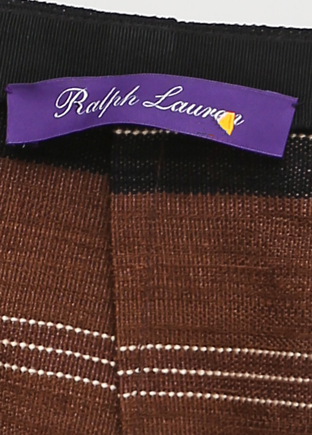 Коричневая кэжуал в полоску юбка Ralph Lauren миди