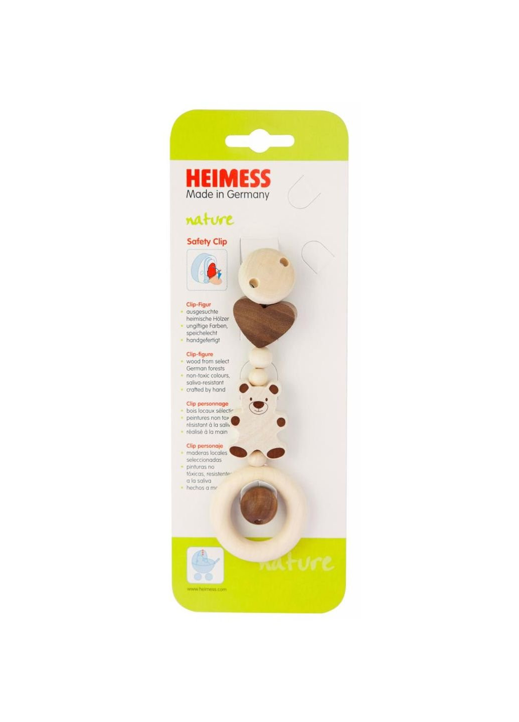 Клипса для пустышек Мишка Heimess (252247071)