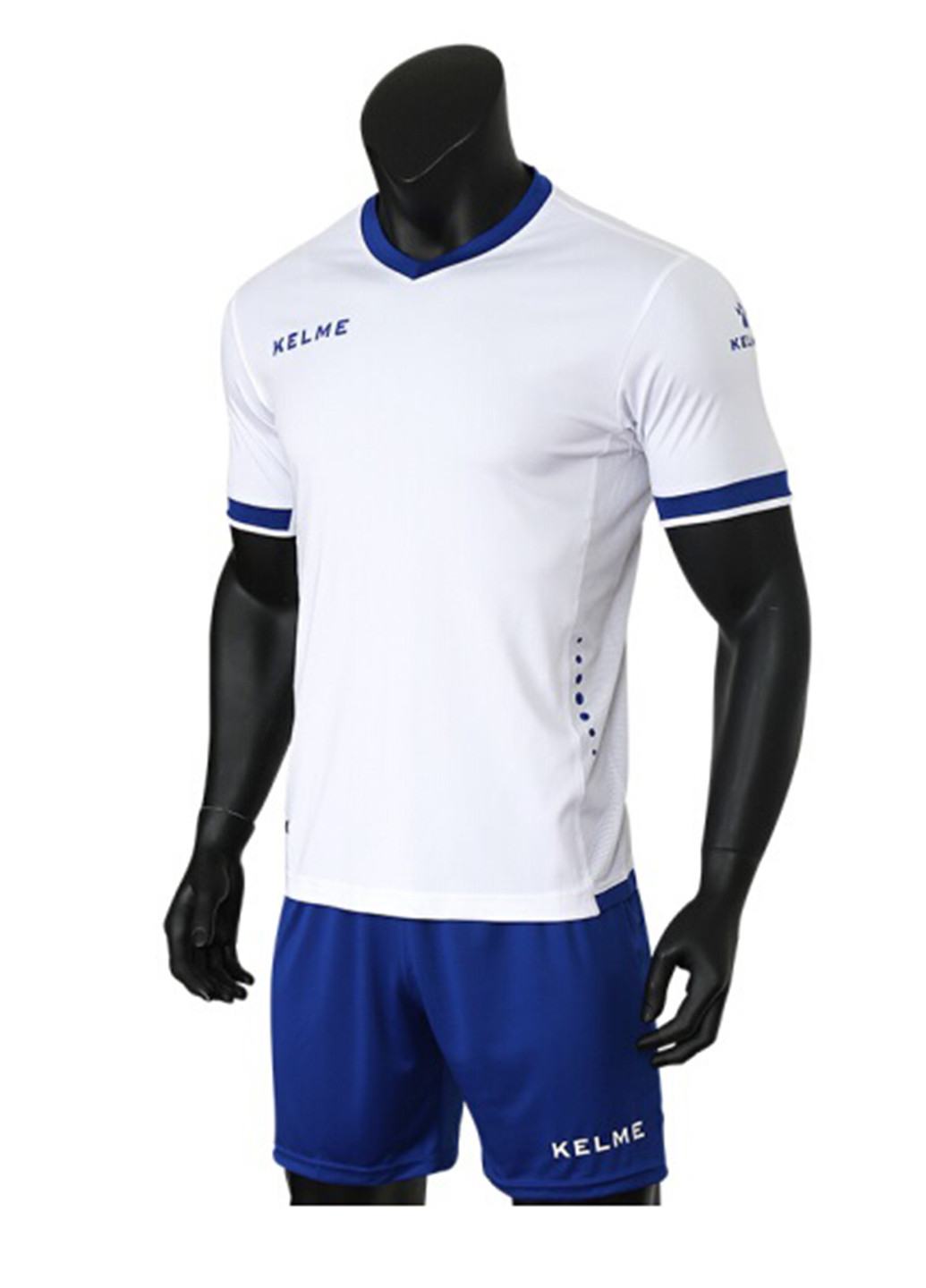 Белый демисезонный комплект футбольной формы (футболка, шорты) Kelme