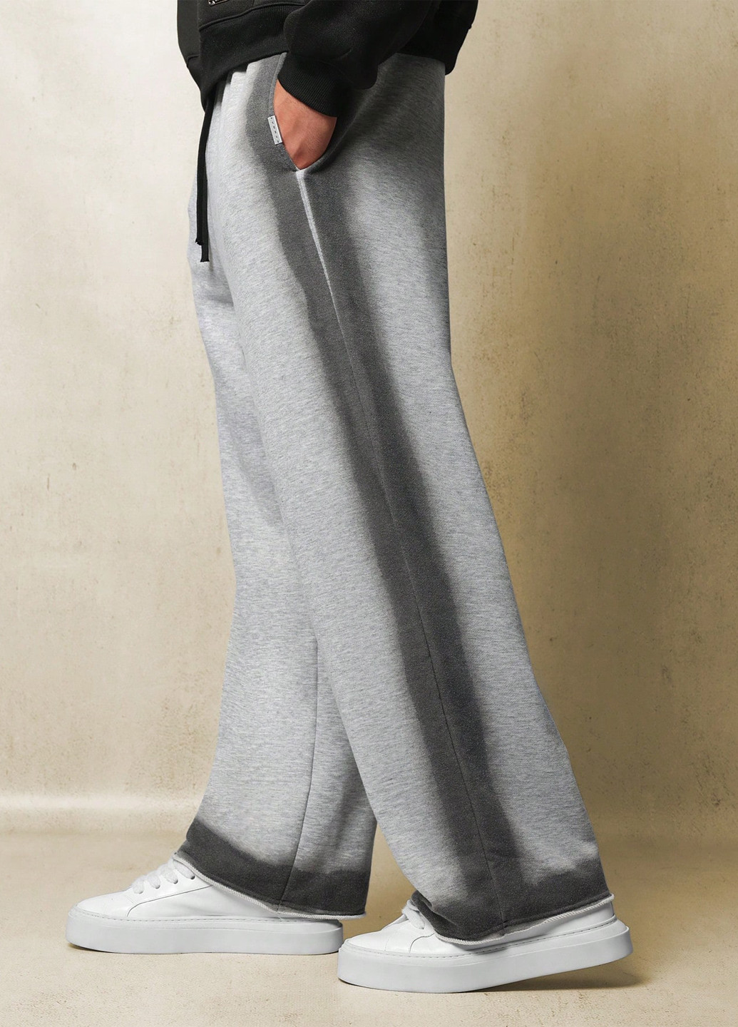 Серые спортивные, кэжуал демисезонные брюки SHEIN