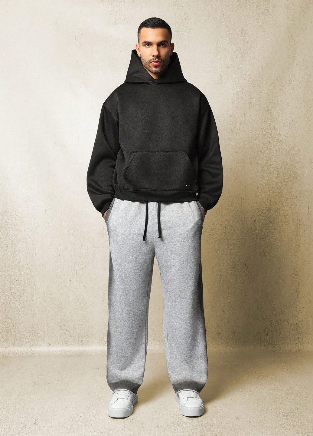 Серые спортивные, кэжуал демисезонные брюки SHEIN