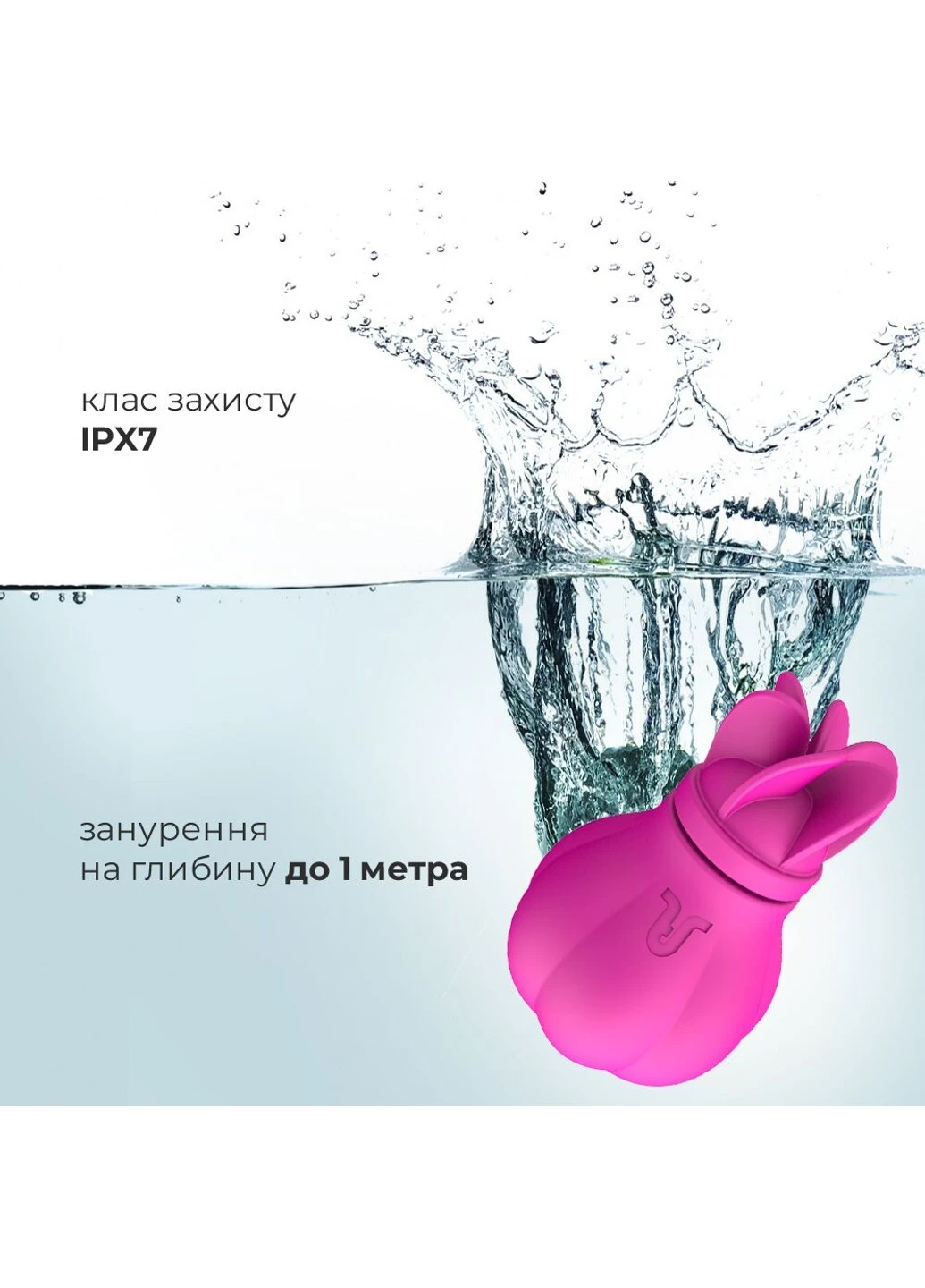 Вибратор Caress с крутящимися насадками для стимуляции эрогенных зон Adrien Lastic (254551224)