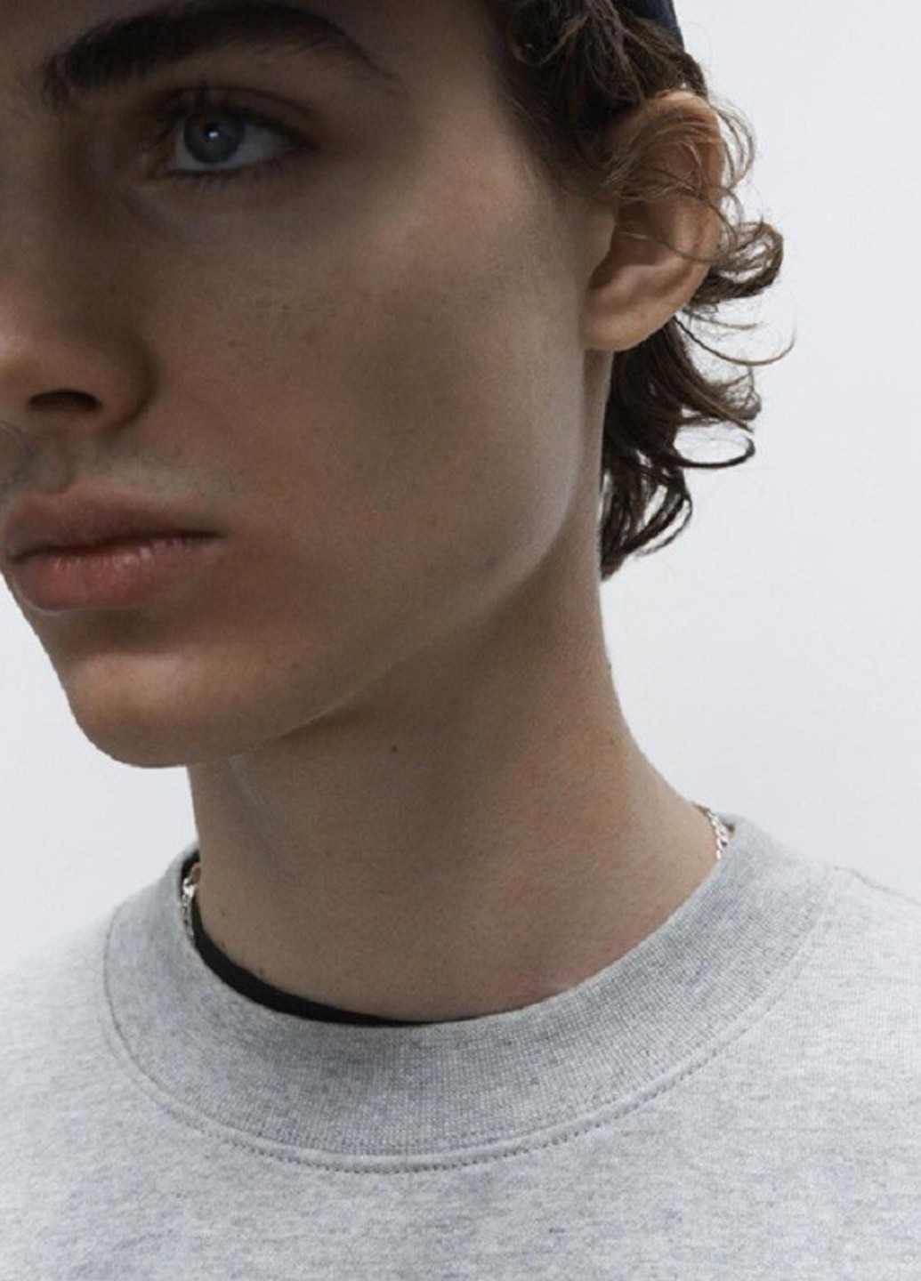 Сірий світшот H&M меланж без декору (368715184)