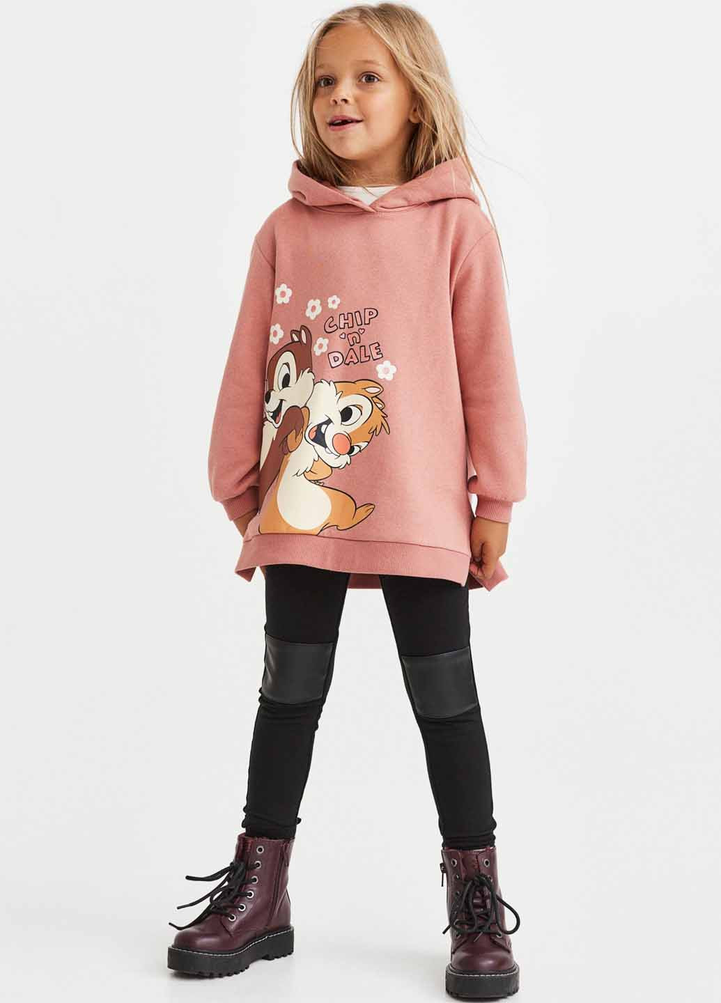 Черные демисезонные леггинсы H&M