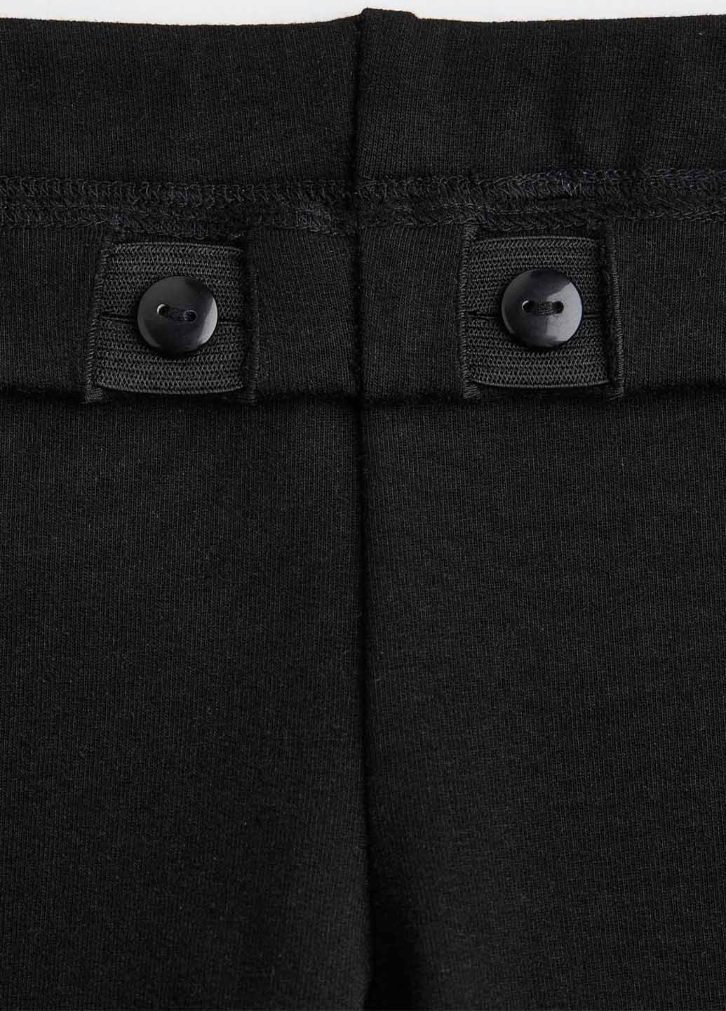 Черные демисезонные леггинсы H&M