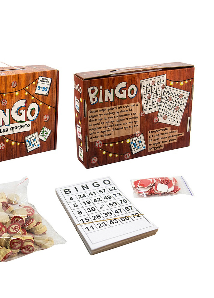 Настольная игра-лото "BinGo" No Brand (254023692)