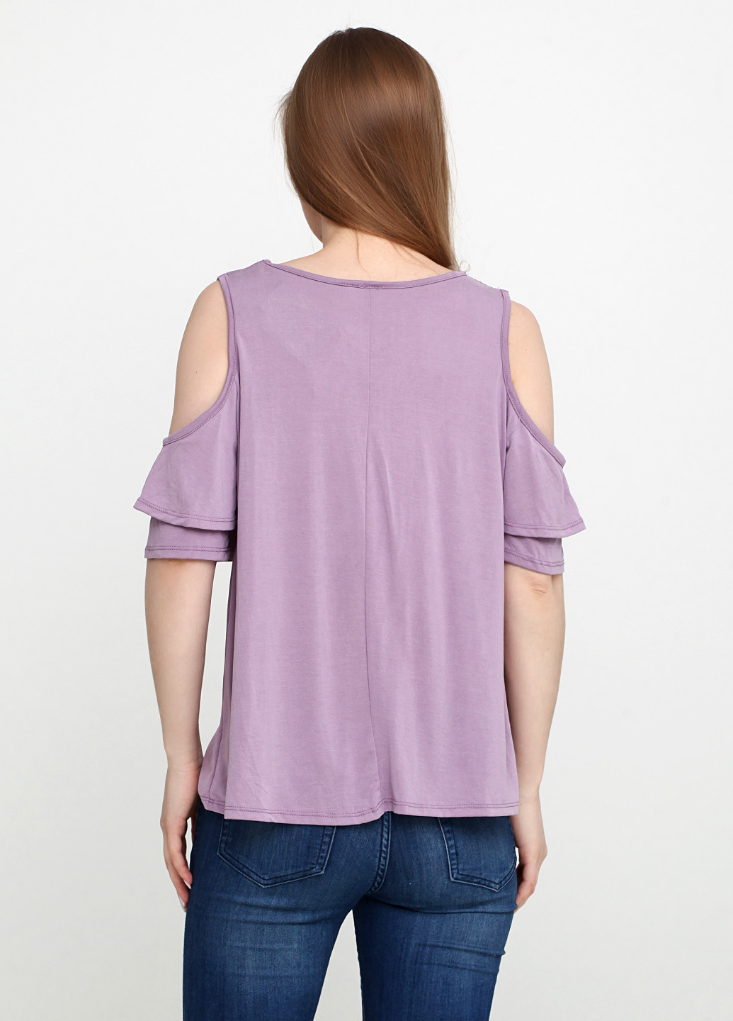 Фиолетовая летняя футболка Alya