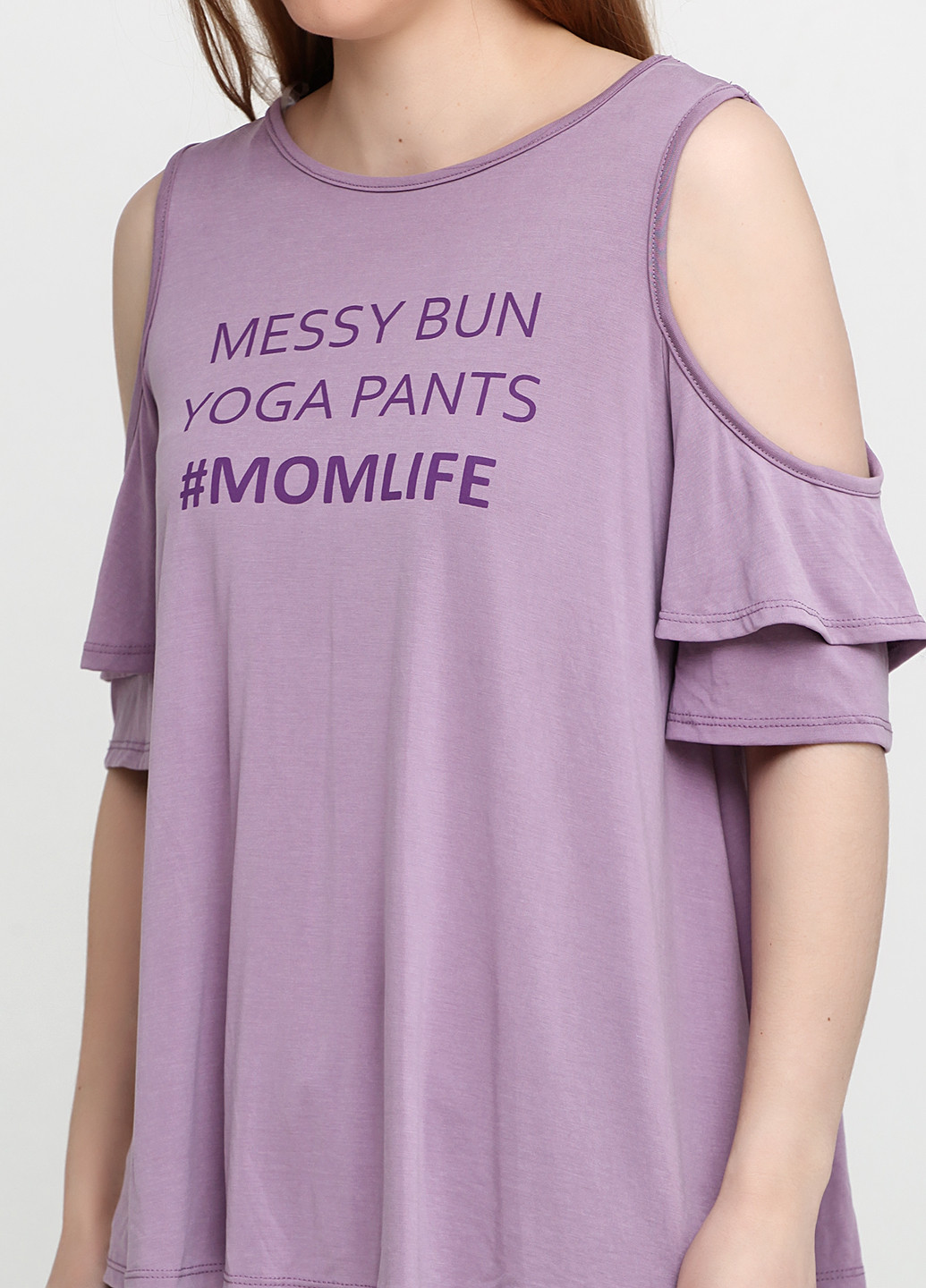 Фиолетовая летняя футболка Alya