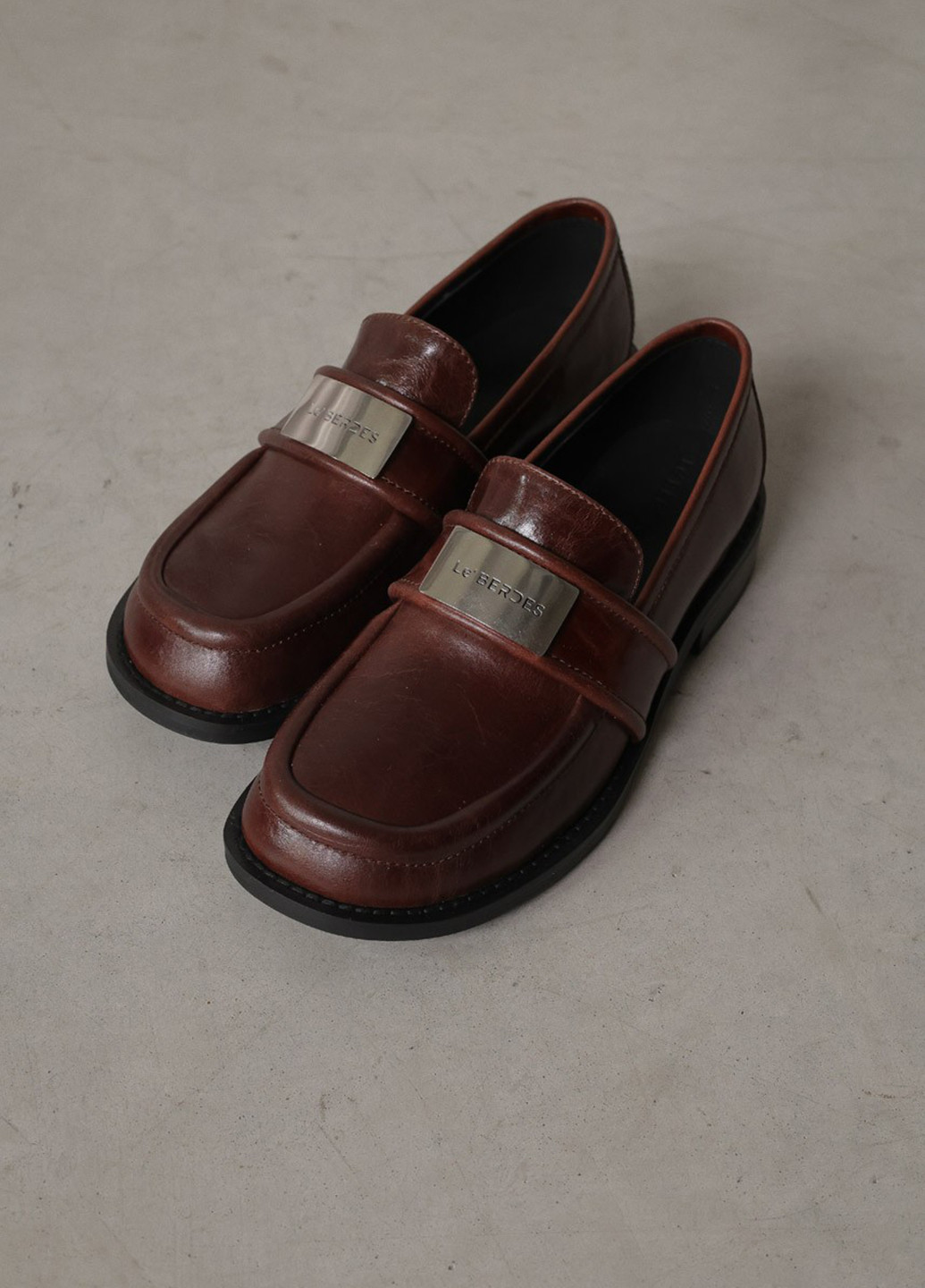 Le'BERDES Туфли лоферы коричневый з натуральная кожа, украина — демисезон (361019721)