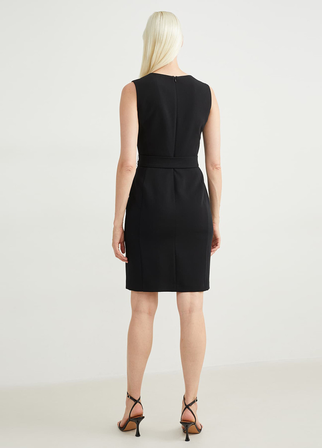 Чорна кежуал сукня футляр C&A однотонна