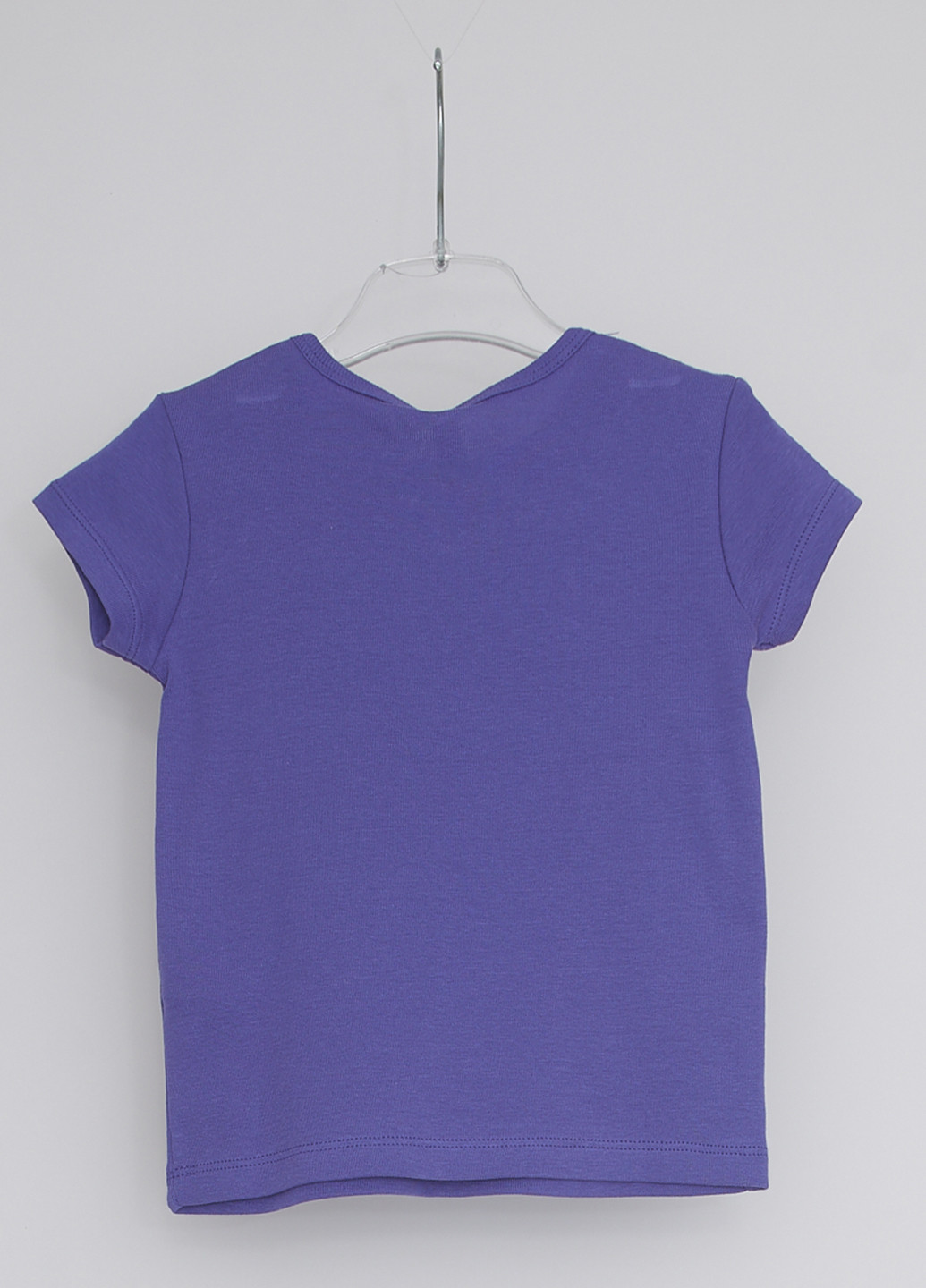 Фиолетовая летняя футболка с коротким рукавом United Colors of Benetton