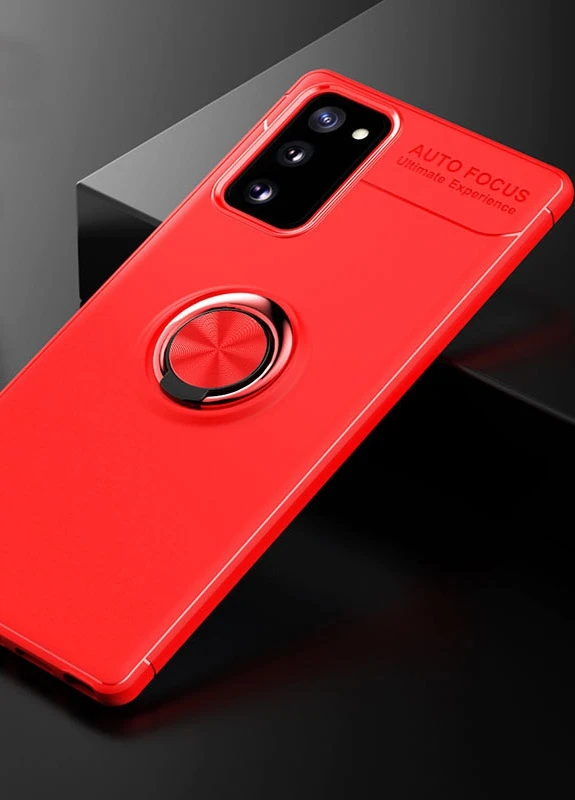 TPU чохол ColorRing під магнітний тримач (opp) для Samsung Galaxy Note 20 Червоний / Червоний (is_00000038305_4) Deen (238480470)