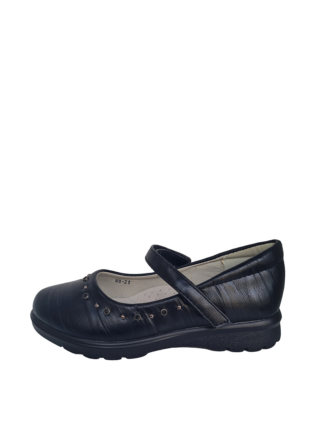Черные туфли без каблука Yalike