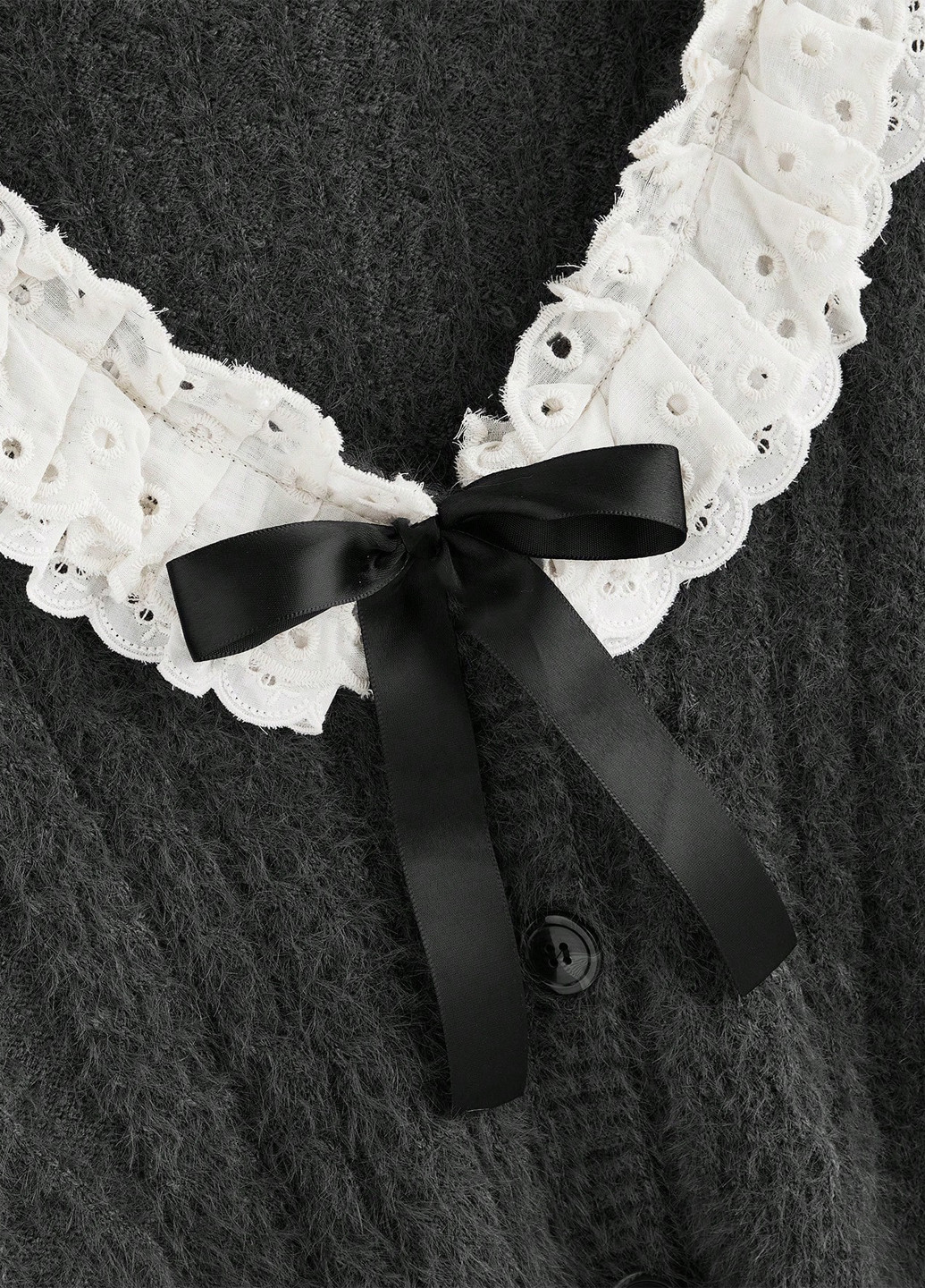 Темно-серый демисезонный кардиган SHEIN