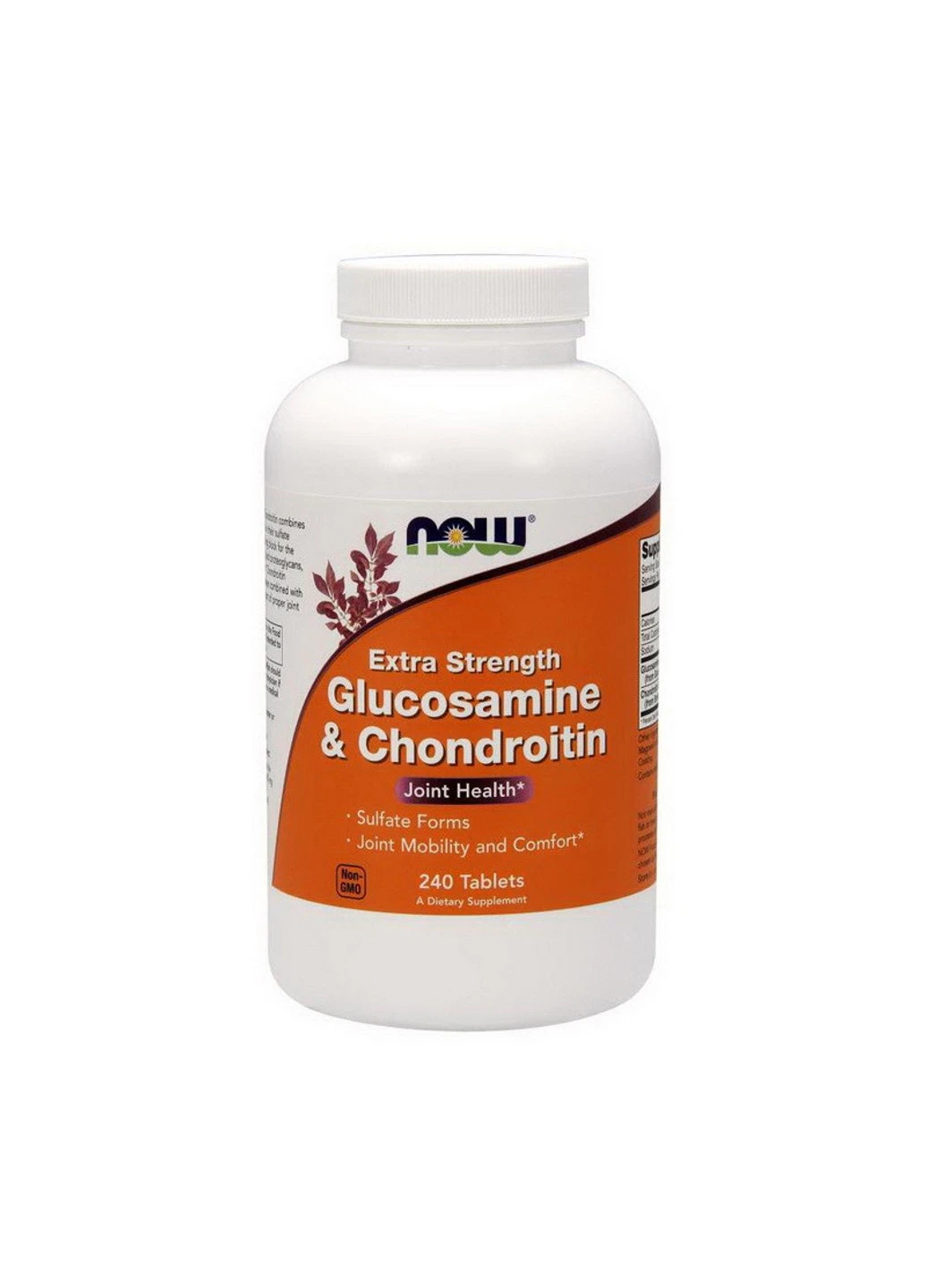 Глюкозамін хондроїтин Glucosamine & Chondroitin Extra Strength (240 таб) нау фудс Now Foods (255407538)