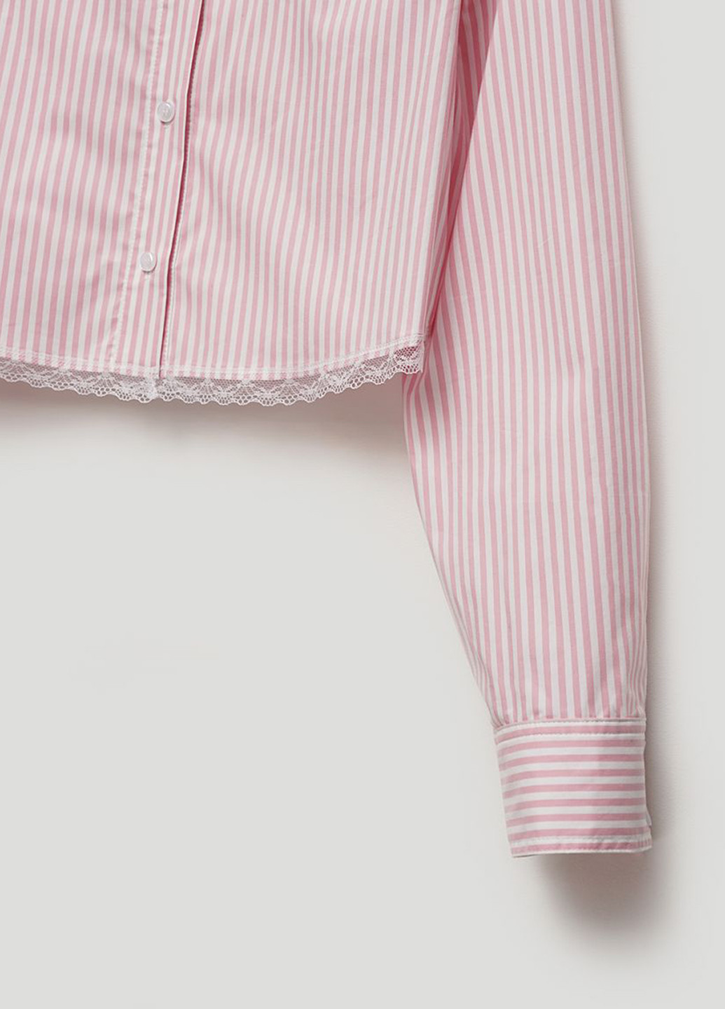 Розовая домашний рубашка в полоску JUL