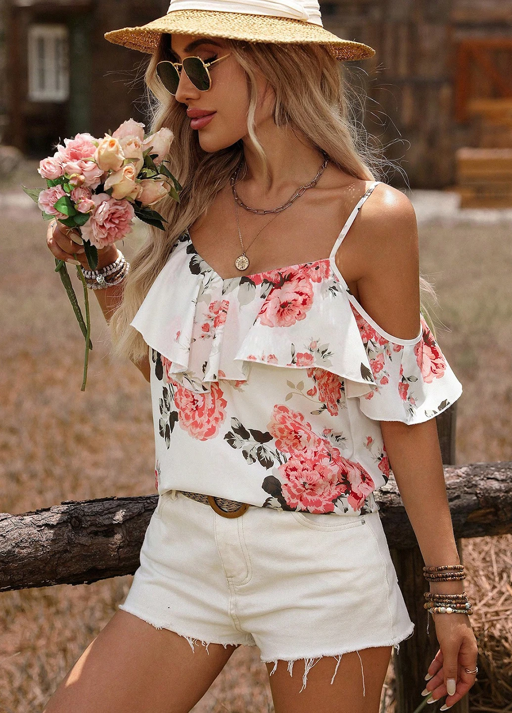 Белая блуза SHEIN