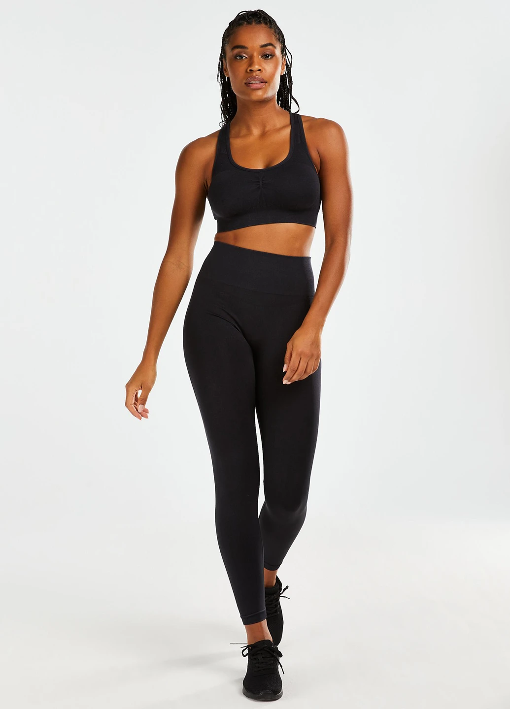 Черные демисезонные леггинсы Hunkemoller