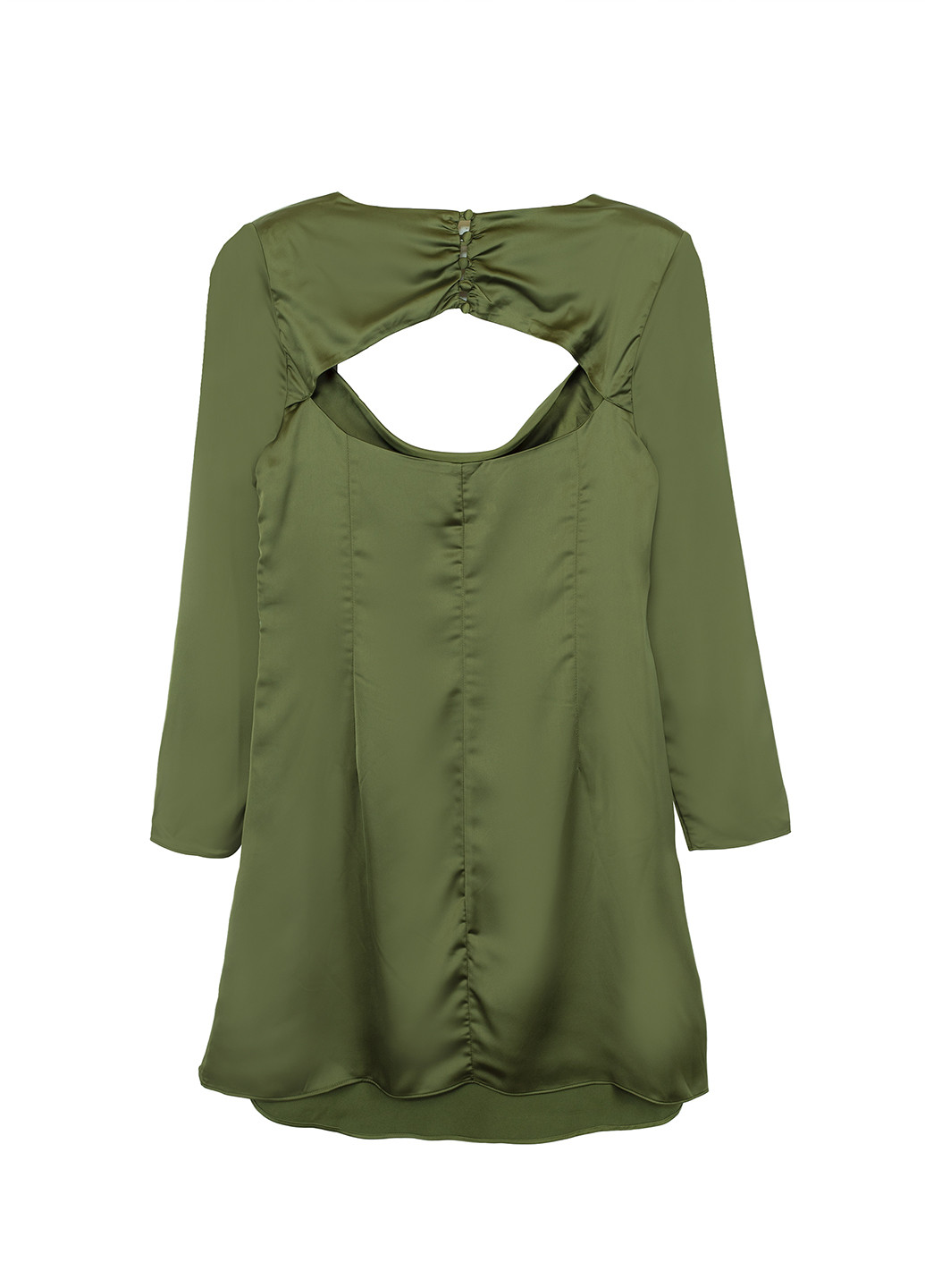 Оливковое кэжуал платье а-силуэт Glamorous однотонное