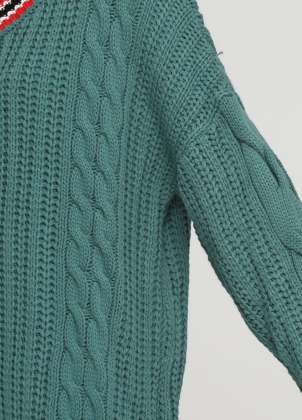 Зеленый демисезонный пуловер пуловер Terranova