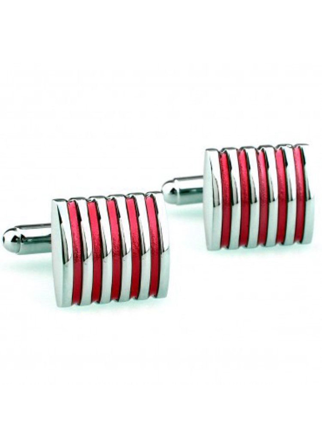 Запонки з Червоними Смужками Handmade (193410971)