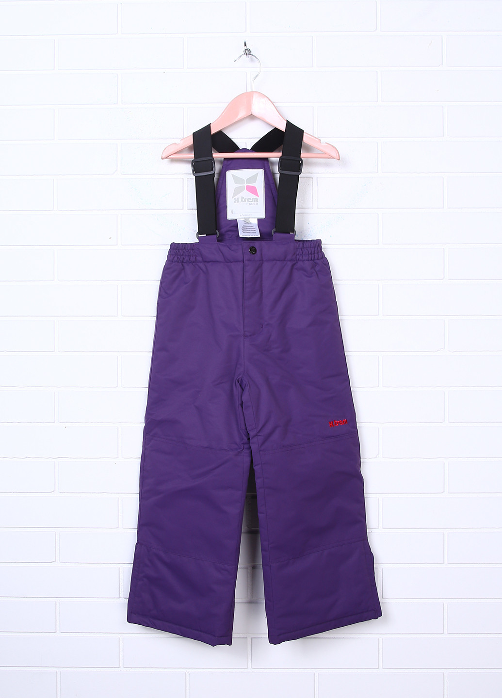 Фиолетовые спортивные зимние прямые брюки X-Trem by Gusti