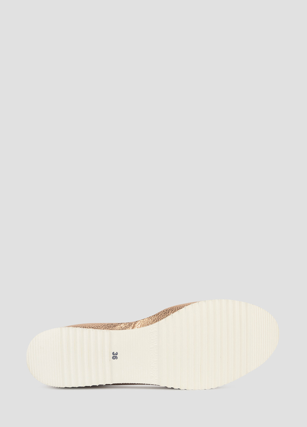 Женские балетки Viscala | золотые однотонные глиттер, белая подошва натуральная кожа (300424907)