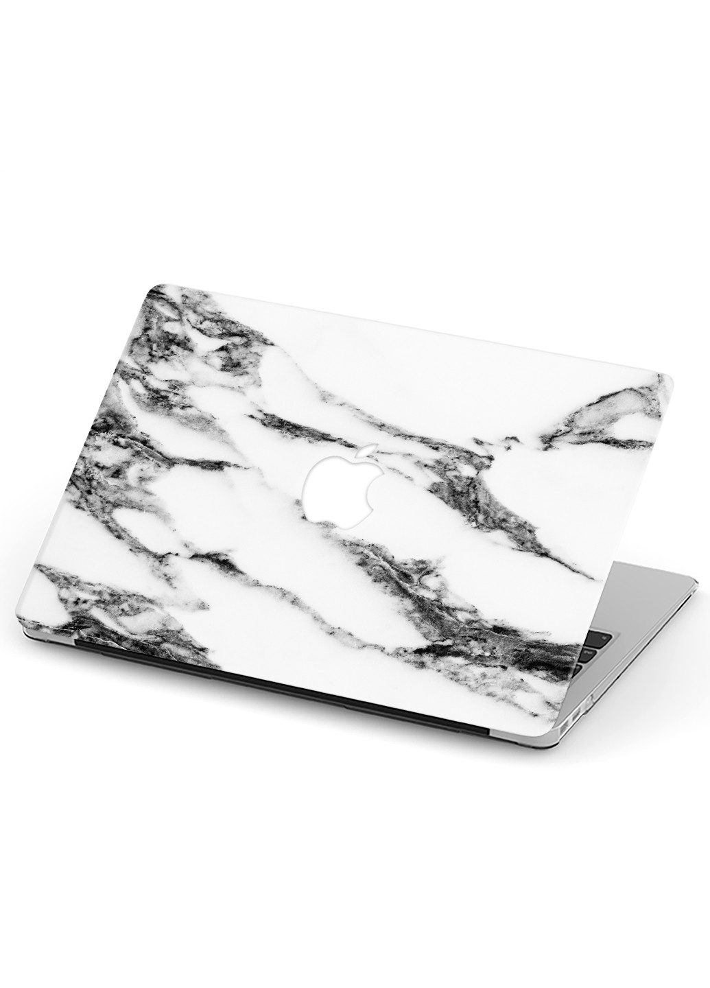 Чехол пластиковый для Apple MacBook Pro 16 A2141 Черно-белый мрамор (Black and white marble) (9494-2325) MobiPrint (218987645)