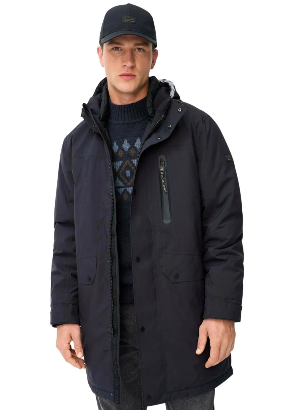 Темно-синяя зимняя куртка Camel Active Texxxactive Coat