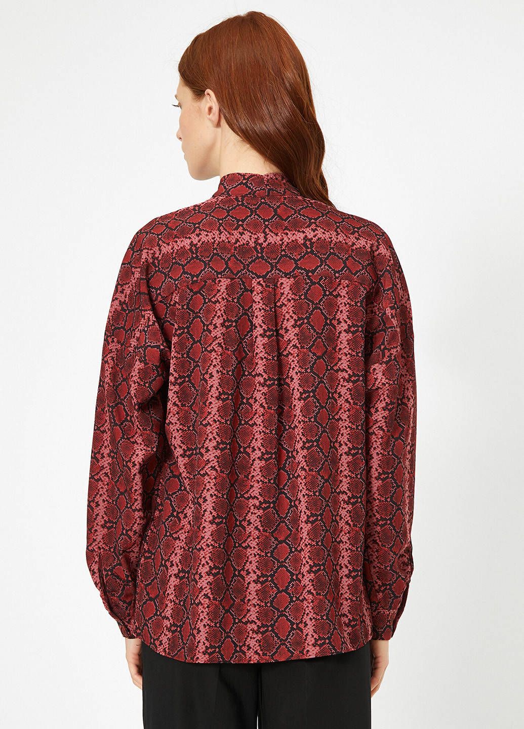 Темно-красная кэжуал рубашка KOTON
