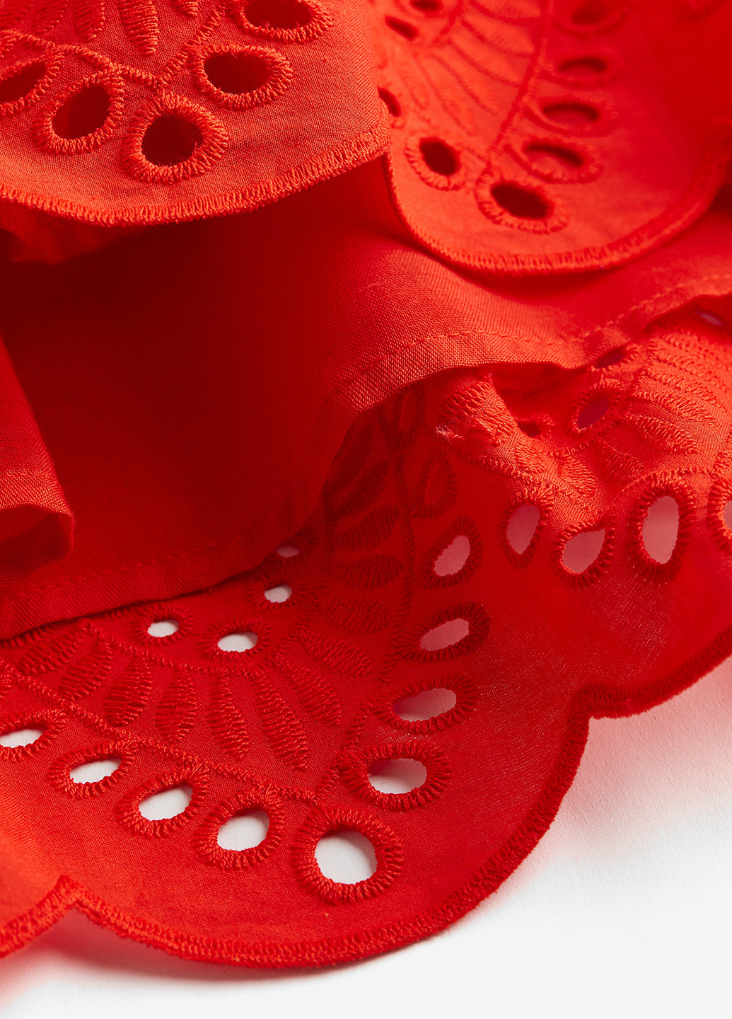 Красное кэжуал платье с открытой спиной H&M однотонное