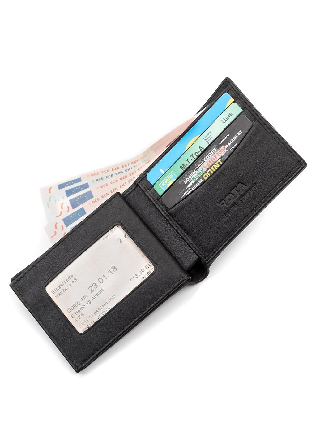 Мужское кожаное портмоне 11х9 см Stingray Leather (252132335)