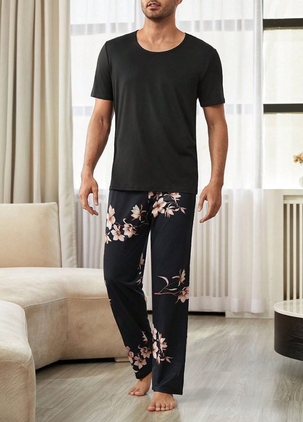 Пижама (футболка, брюки) SHEIN (325815938)