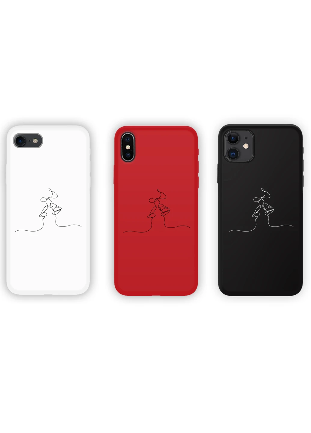 Чохол силіконовий Apple Iphone 11 Контурний мінімалізм (Contour minimalism) (9230-1360) MobiPrint (219776259)
