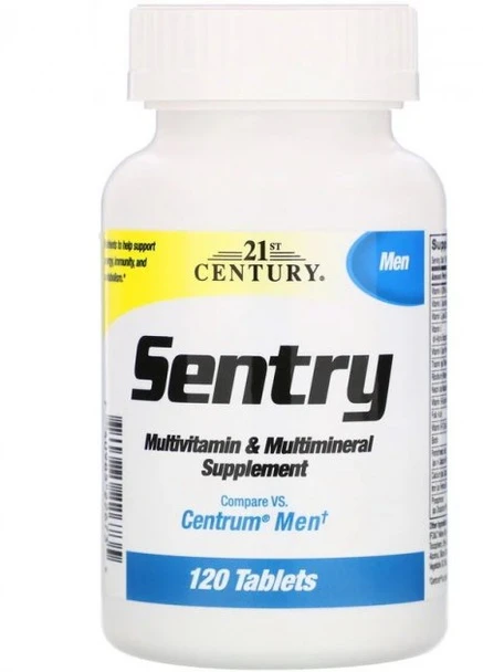 Витамины Sentry Multivitamin & Multimineral Supplement Men 120 tablets 21st Century (254325764)