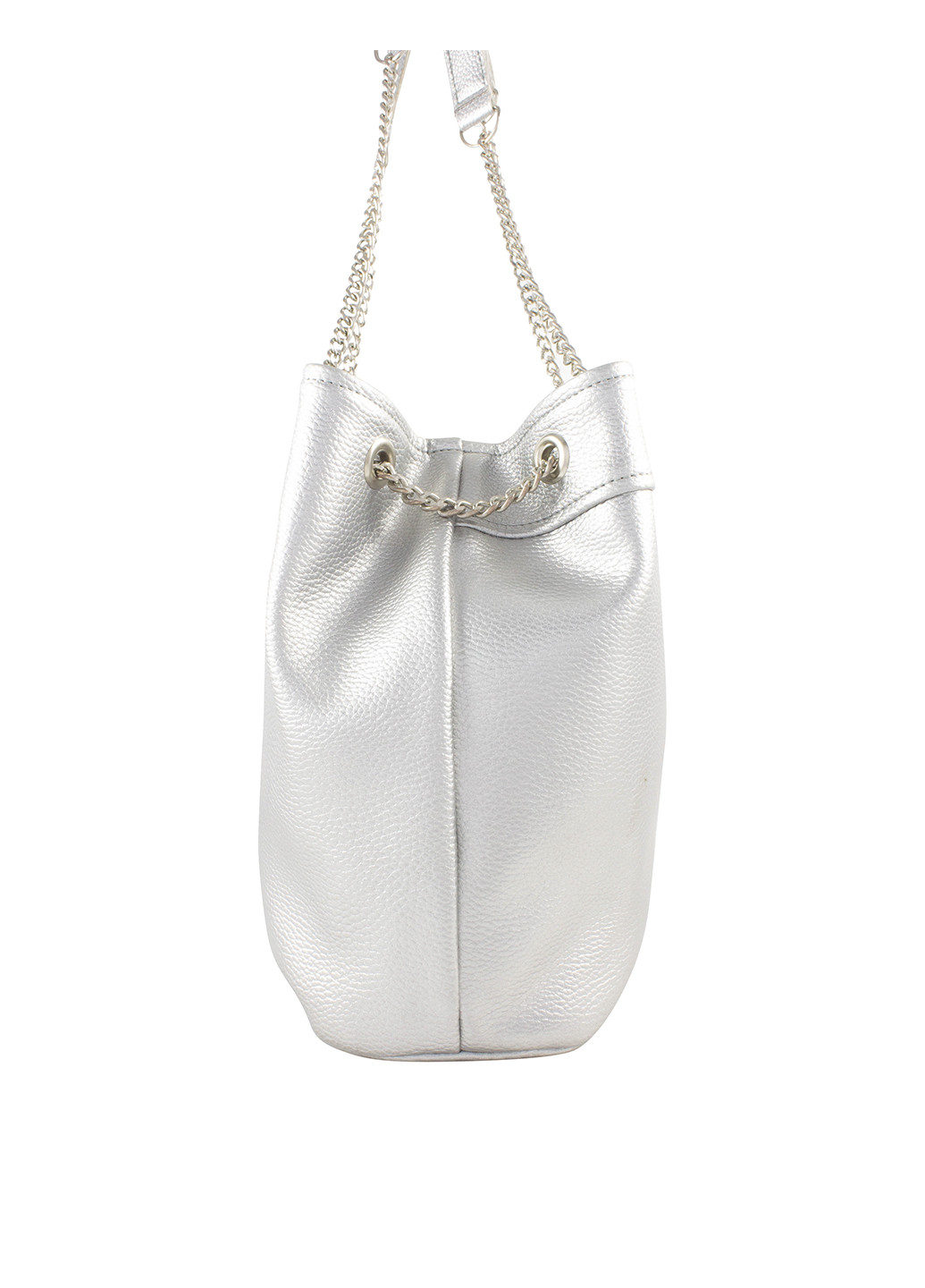 Сумка Avis сумка-мішок однотонна срібна кежуал