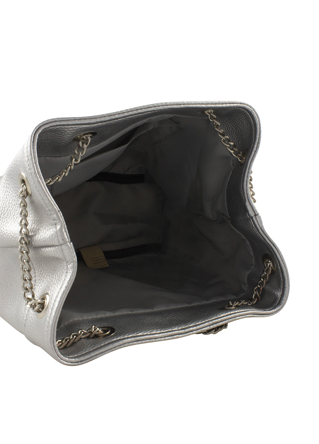 Сумка Avis сумка-мешок однотонная серебряная кэжуал