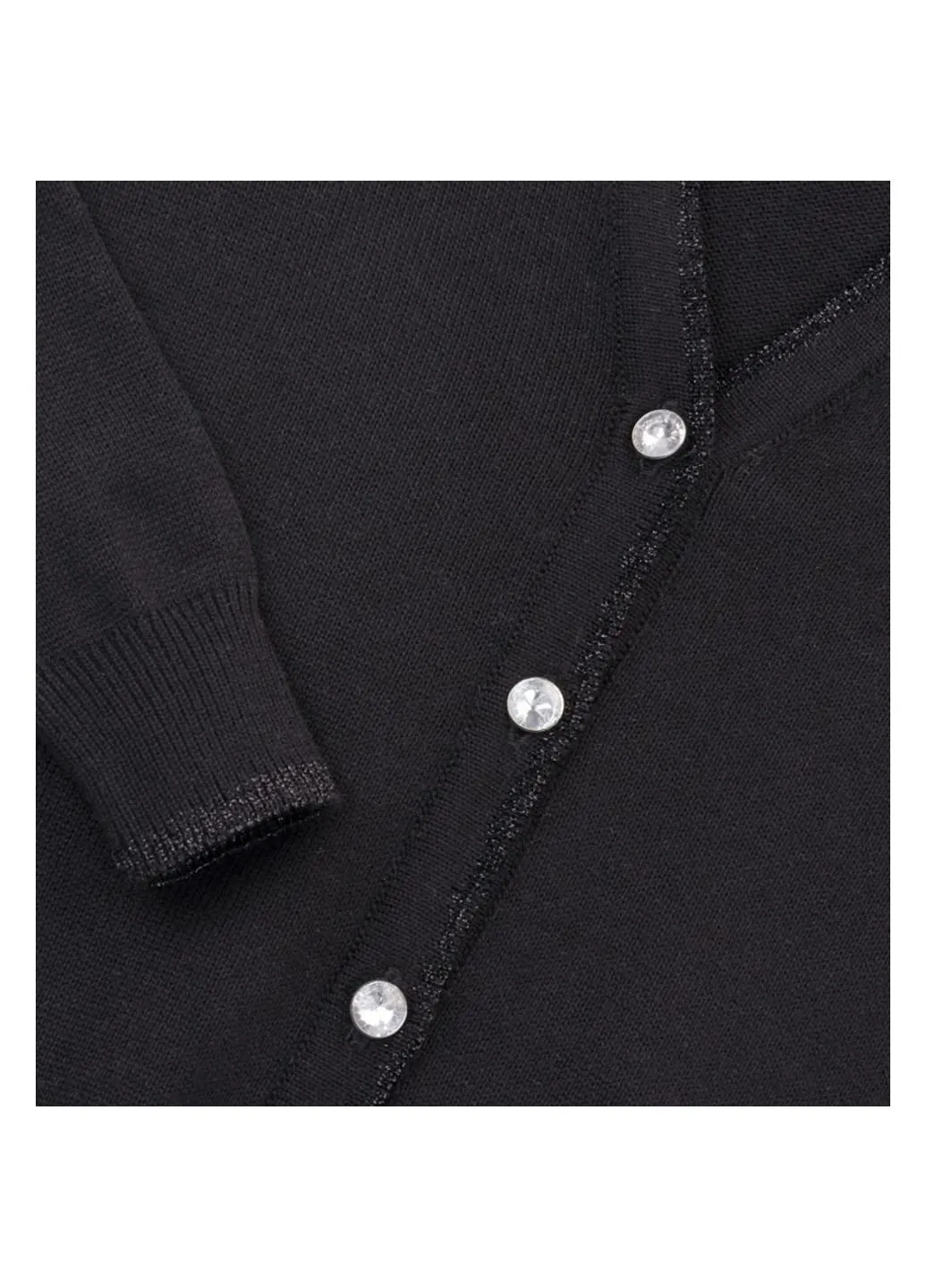 Кофта в'язана на ґудзиках (V-1306-152G-black) Breeze (251313271)