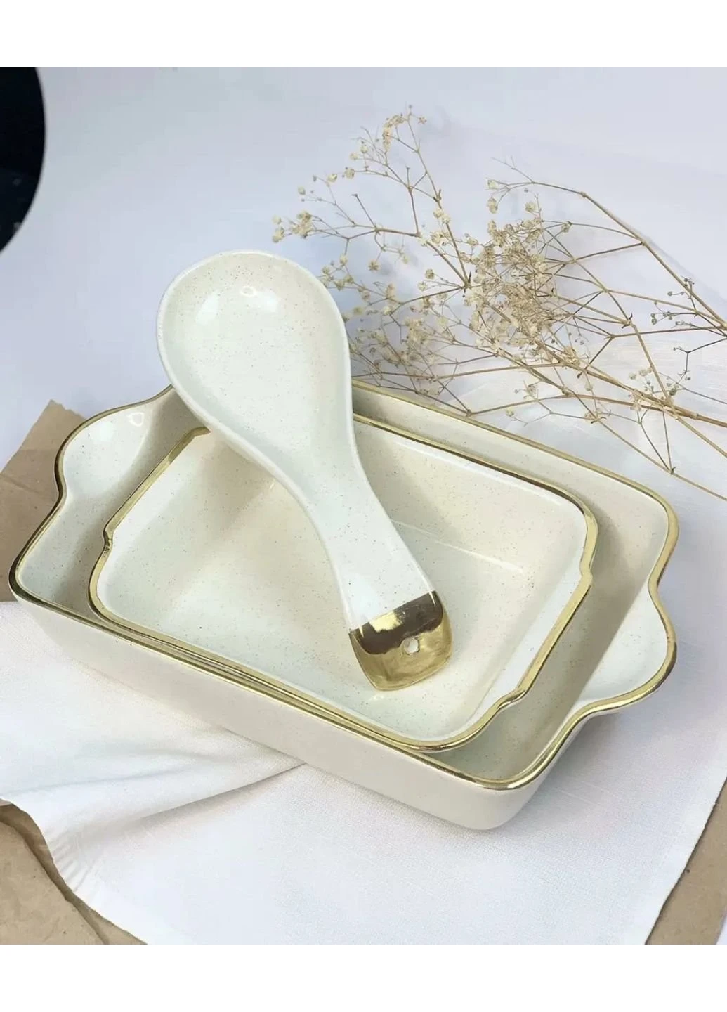 Форма для запікання Sand Space Cappuccino Gold КГ-220 2.2 л бежева No Brand (253610575)
