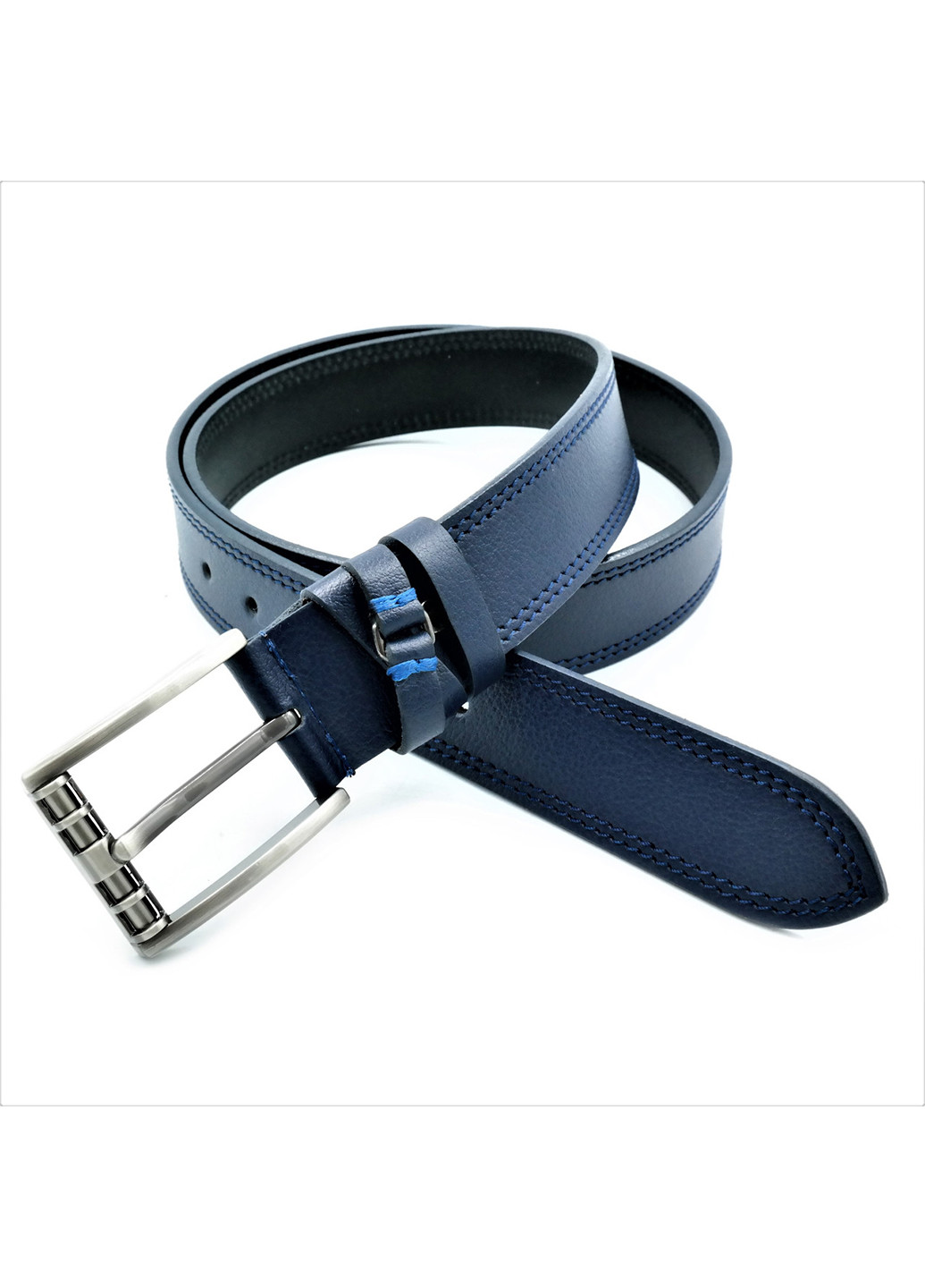 Чоловічий шкіряний ремінь 115-120х3,8 см Le-Mon (255709201)