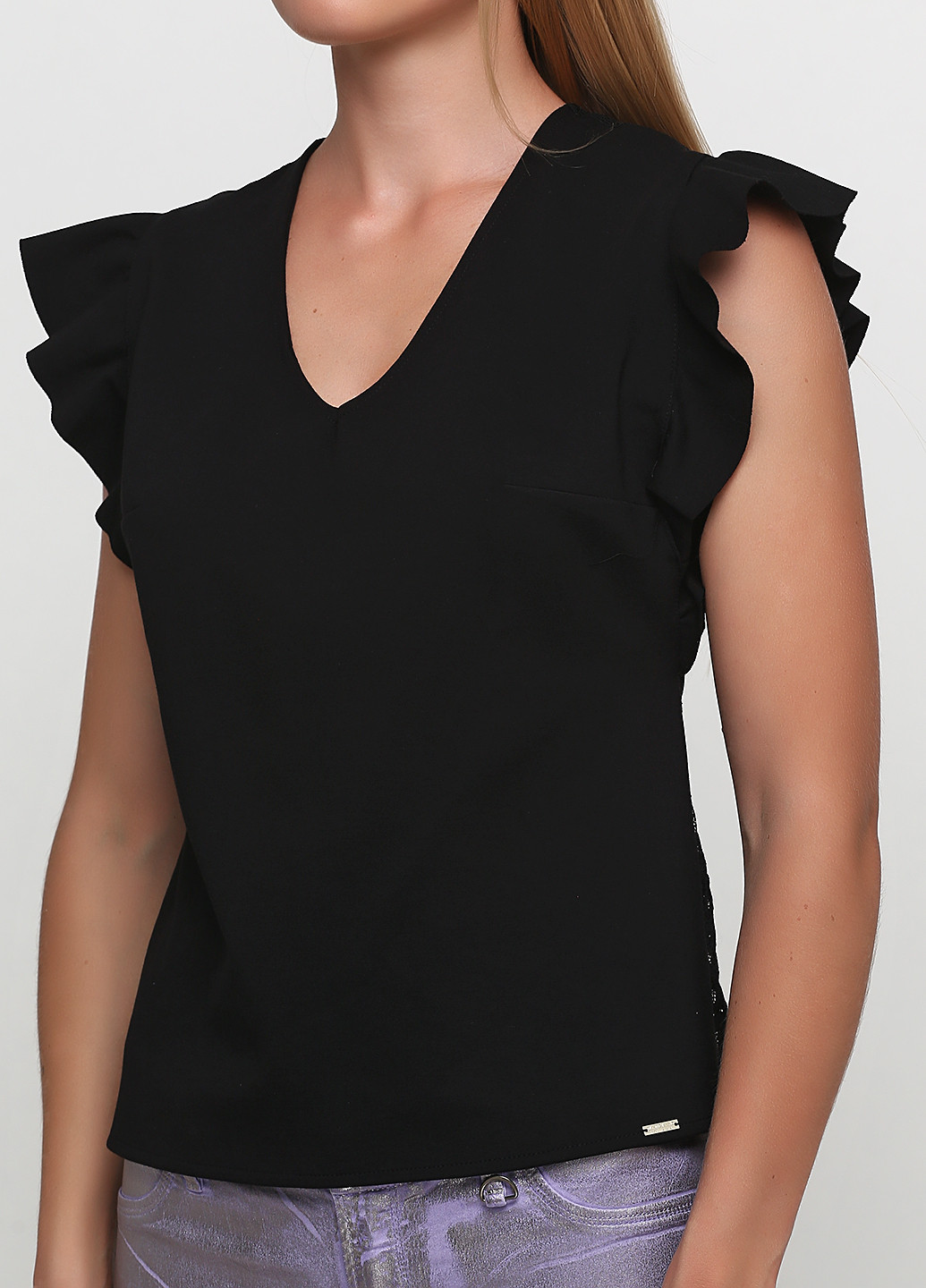 Черная летняя блуза Guess by Marciano