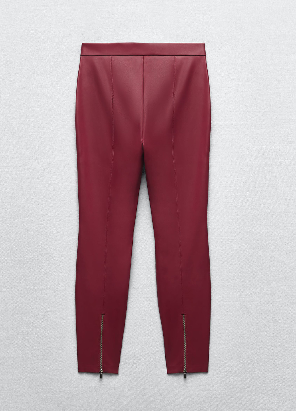 Красные кэжуал демисезонные зауженные брюки Zara