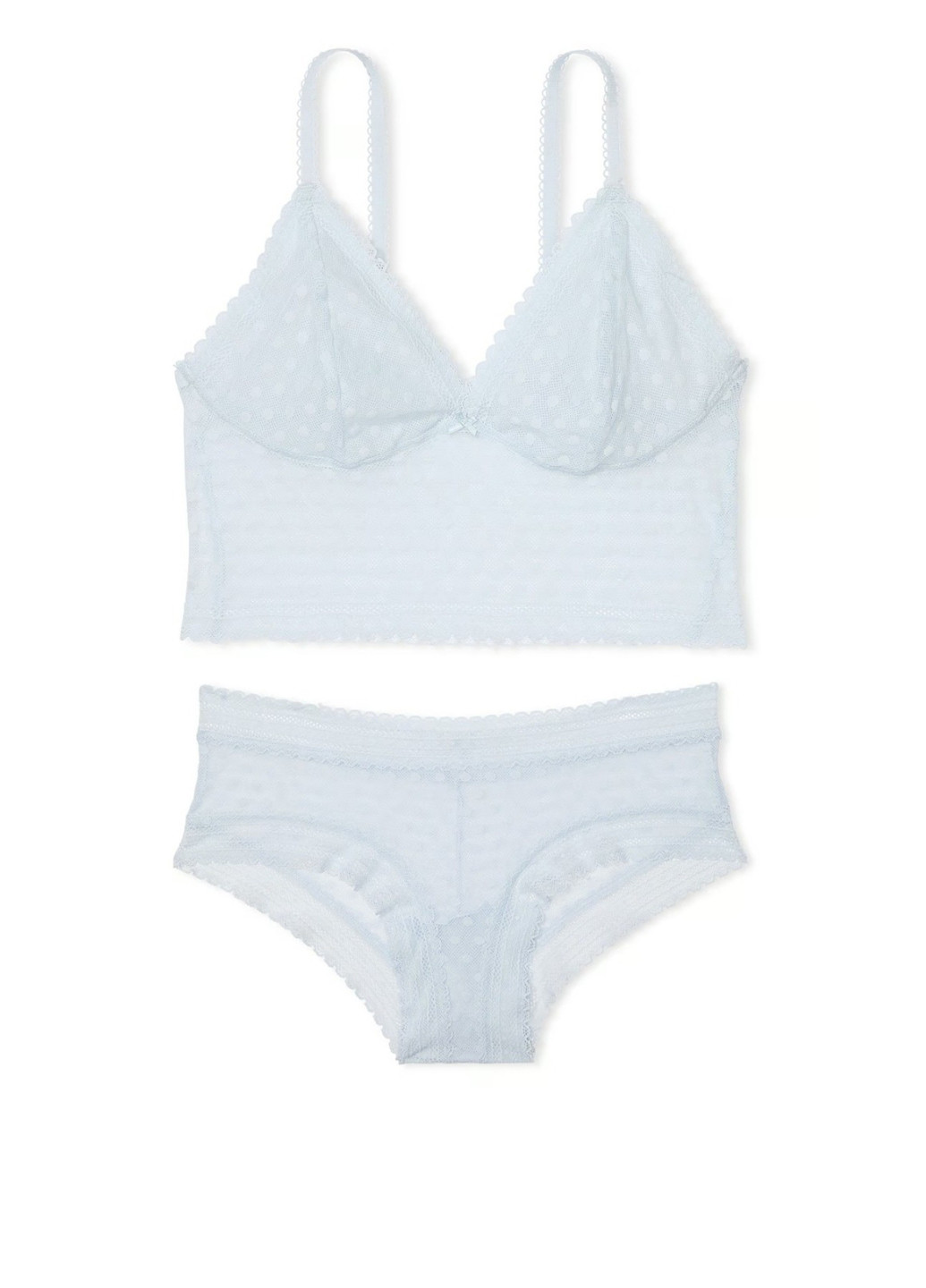 Голубой демисезонный комплект (бюстгальтер, трусики) Victoria's Secret